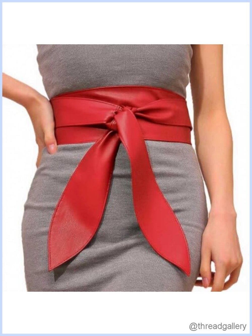 Obi Waist Belt Leather Polyester Wrap Waistband for Women